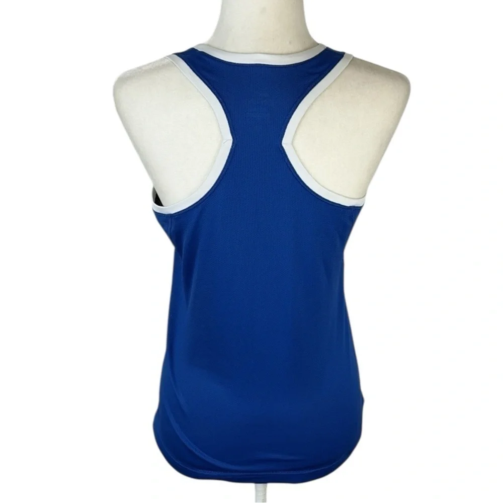 Nike Blue & White Racerback Athletic Dri-Fit Tank Size M